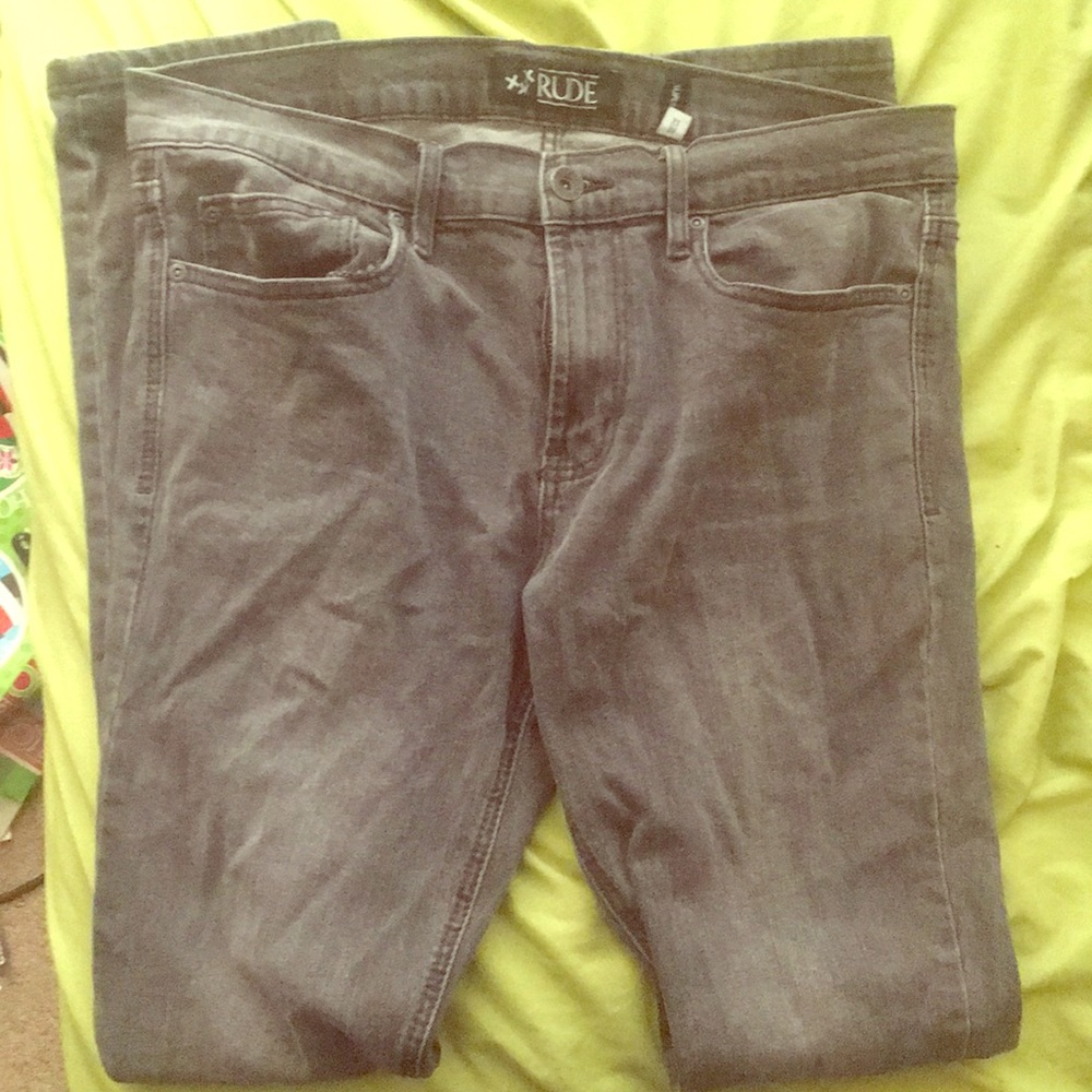 XXX Rude grey super skinny jeans